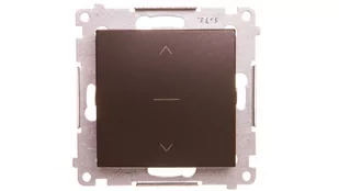 Kontakt Simon DZW1K.01/46 Łącznik żaluzjowy trójpozycyjny 1-0-2 (moduł); brąz ma - Wyłączniki światła i elektryczne - miniaturka - grafika 2