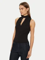 Bluzki damskie - Guess Bluzka W5RP05 KCBO2 Czarny Regular Fit - miniaturka - grafika 1