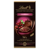 Czekolada - Czekolada LINDT Edelbitter Mousse Cranberry 150g - miniaturka - grafika 1