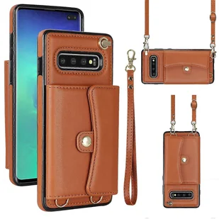 Do skórzanego etui na telefon Samsung Galaxy S10 z gniazdem na kartę RFID z długą smyczą - Etui i futerały do telefonów Do skórzanego etui na telefon Samsung Galaxy S10 z gniazdem na kartę RFID z długą smyczą - Etui i futerały do telefonów - miniaturka - grafika 1