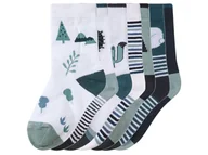 Skarpetki dla dzieci - lupilu Skarpety dziecięce z biobawełną, 7 par (Biały/niebieski/miętowy, 19/22) - lupilu® - miniaturka - grafika 1