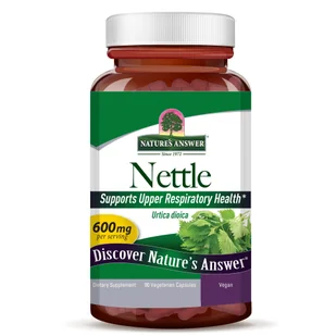 Natures Answer Nettle - Liść pokrzywy Suplement diety 90 kaps. - suplement - Odchudzanie i oczyszczanie - miniaturka - grafika 1
