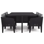 Meble ogrodowe - Keter Zestaw Columbia Set 5 Szary KET17202279SZ - miniaturka - grafika 1