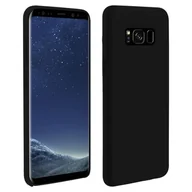 Etui i futerały do telefonów - Silikonowe Półsztywne Etui Samsung Galaxy S8, Miękkie w dotyku Matowe Wykończenie - Czarne - miniaturka - grafika 1