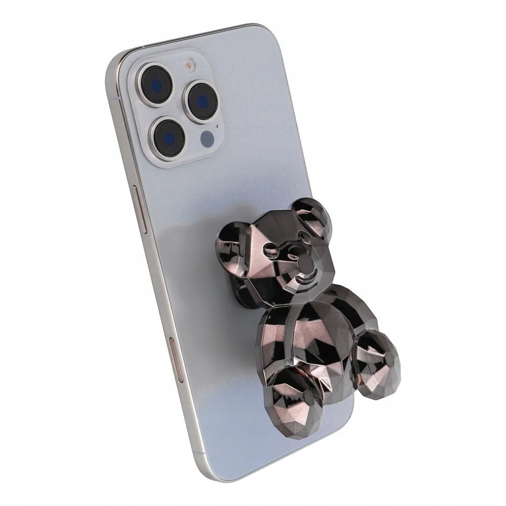 Uchwyt Stojak Miś Ring Podstawka na Telefon NA PALCE NAKLEJANY na ETUI