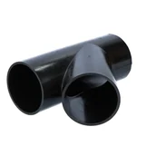 Łączniki, trójniki, kształtki - Wavin Trójnik PEHD 110x110/45 czarny QuickStream - miniaturka - grafika 1