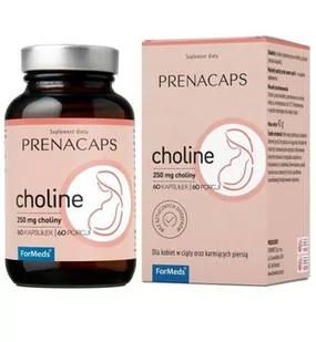 ForMEDS PRENACAPS CHOLINE dla Kobiet w Ciąży i Karmiących Piersią 250 mg Choliny (60 kaps) FMS-152 - Witaminy i minerały - miniaturka - grafika 1