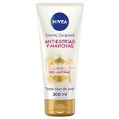 Balsamy i kremy do ciała - NIVEA Luminous 630 Krem do ciała przeciwskurczowe i plamy (1 x 200 ml), krem Nivea przeciwstresowy dla jednolitego odcienia skóry, krem nawilżający do ciała z nawilżeniem 48 h. - miniaturka - grafika 1