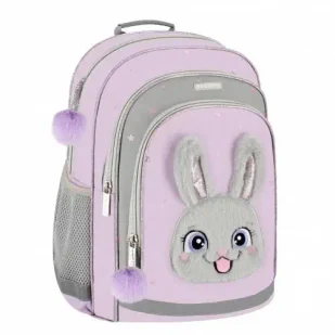 Plecak szkolny Królik lila - STARPAK - Plecaki szkolne i tornistry - miniaturka - grafika 1
