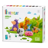 Masy plastyczne - Hey Clay - Zestaw Zwierzęta 15 el. - miniaturka - grafika 1