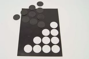 NAKLEJKI MAGNETYCZNE OKRĄGŁE - 40mm, grubość 0,7mm - Pasmanteria - miniaturka - grafika 1