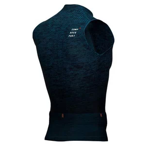 COMPRESSPORT Koszulka kompresyjna do biegania TRAIL POSTURAL TANK TOP 2020 niebieska - Koszulki sportowe męskie - miniaturka - grafika 7