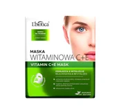 Maseczki do twarzy - Lbiotica Maska Witaminowa C+E na tkaninie 23ml - miniaturka - grafika 1