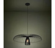 Lampy sufitowe - Eglo 390216 - Żyrandol na lince CHAMPERICO 1xE27/60W/230V 77 cm czarny - miniaturka - grafika 1