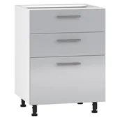 Szafki kuchenne - Szafka kuchenna stojąca 60 VENTO D3S-60/82 szary połysk - miniaturka - grafika 1