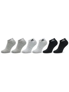 adidas Skarpety Niskie Unisex Thin and Light Sportswear Ankle Socks 6 Pairs IC1307 Szary - Skarpetki damskie - miniaturka - grafika 1