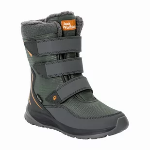 Buty zimowe dla dzieci Jack Wolfskin POLAR BOOT TEXAPORE HIGH VC K slate green - 32 - Buty dla dziewczynek - miniaturka - grafika 1