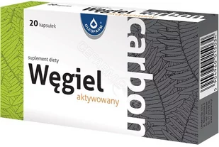 Oleofarm Carbon węgiel aktywny x 20 kaps - Układ pokarmowy - miniaturka - grafika 1