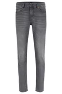 Spodenki męskie - BOSS Męskie spodnie dżinsowe, średni szary, 3436 - miniaturka - grafika 1