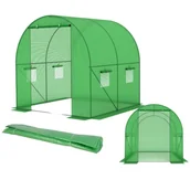 Szklarnie ogrodowe - TUNEL FOLIOWY OGRODOWY STELAŻ FOLIA SZKLARNIA 2X2X2 - miniaturka - grafika 1