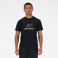 Koszulki męskie - Koszulka męska New Balance MT41906BK  czarna - miniaturka - grafika 1