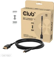 Złącza, przejściówki, adaptery - CLUB3D CAC-1563 adapter kablowy 2 m DisplayPort - miniaturka - grafika 1