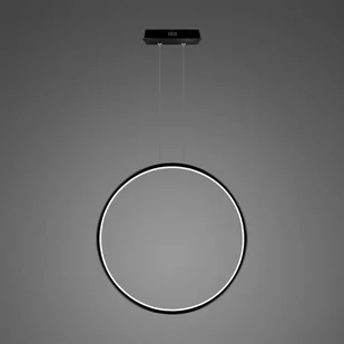 Lampa wisząca Ledowe okręgi No.1 X Φ80 cm in 4k czarna ściemnialna Altavola Design - Lampy sufitowe - miniaturka - grafika 1