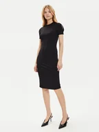 Sukienki - Calvin Klein Sukienka codzienna K20K207233 Czarny Slim Fit - miniaturka - grafika 1