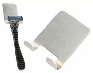 Wieszaki łazienkowe - AG544A Podwójny Wieszak Haczyk Na Golarkę Stalowy - miniaturka - grafika 1