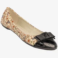 Baleriny - Baleriny Damskie Buty Eleganckie W Kwiaty Top Or MB-6148 36 Kolorowy - miniaturka - grafika 1