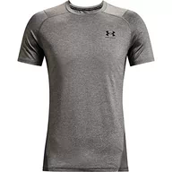 Koszulki męskie - Under Armour Under Armour Męska koszulka Heatgear Armour Fitted czarny Black/White (001) M 1361506-001-Medium - miniaturka - grafika 1