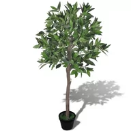 Sztuczne kwiaty - vidaXL Sztuczne drzewko laurowe 120 cm z doniczką - miniaturka - grafika 1