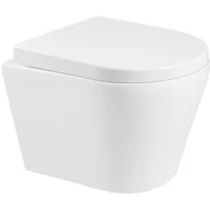 Miski WC - Miska WC Rimless z deską wolnoopadającą MEXEN Rico, twarda, biała - miniaturka - grafika 1
