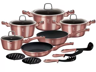 Berlinger Haus Garnki 15 Ele Metallic I-Rose [Bh-6045] BH-6045 - Zestawy garnków i patelni - miniaturka - grafika 2