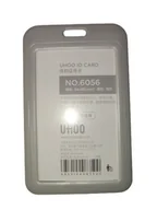 Identyfikatory - Etui Holder na kartę Smycz 70x110 RFID 54x85 Gray - miniaturka - grafika 1