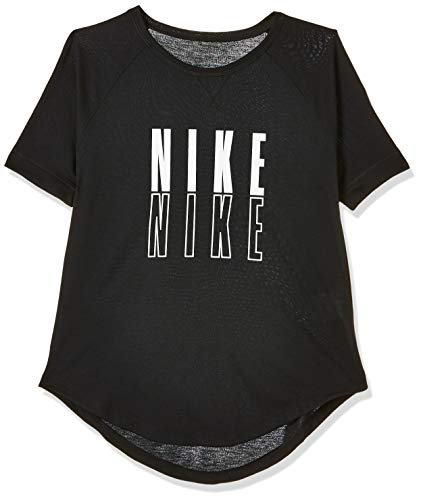 Nike dziewczęcy G Nk Ss Trophy Gfx top T-shirt Black/(White) S