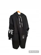 Płaszcze damskie - Płaszcz Damski Czarny Wiosenny Rozmiar Uniwersalny (42-48) *Made in Italy* - miniaturka - grafika 1