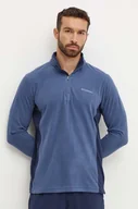 Bluzy męskie - Columbia bluza sportowa Klamath Range II kolor granatowy wzorzysta - miniaturka - grafika 1
