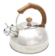 Czajniki na gaz - Czajnik stalowy z gwizdkiem tradycyjny indukcja 2.5L drewniany uchwyt BRUNBESTE BB-2270 - miniaturka - grafika 1