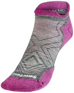 Skarpetki męskie - Smartwool Run Targeted Cushion Low Ankle Socks Women, szary/różowy S | EU 34-37 2022 Skarpety do biegania SW0016710521001-52-S - grafika 1