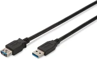 Kable USB - Kabel USB Digitus USB-A - 1.8 m Czarny AK-300203-018-S - miniaturka - grafika 1