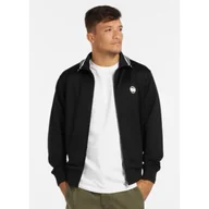 Bluzy sportowe męskie - Pit Bull Bluza Rozpinana Bez Kaptura Oldschool Small Logo Black - miniaturka - grafika 1