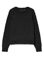 Swetry damskie - Vero Moda Sweter w kolorze czarnym - miniaturka - grafika 1