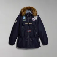 Kurtki męskie - Męska Kurtka ocieplana NAPAPIJRI SKIDOO OPEN PATCH NP0A4HH81761 – Granatowy - miniaturka - grafika 1