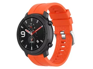 Gumowy Uniwersalny pasek sportowy Alogy soft band do smartwatcha 22mm Pomarańczowy - Akcesoria do smartwatchy - miniaturka - grafika 1