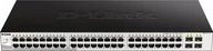 Switche - Switch D-Link D-Link DGS-1210-52/ME/E 48-Port 10/100/1000BASE-T + 4-Port 1 Gbps SFP Ports Metro Ethernet DGS-1210-52/ME/E - miniaturka - grafika 1