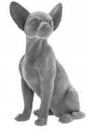 Figurki dekoracyjne - FIGURKA PSA CHIHUAHUA W POZYCJI SIEDZĄCEJ – ELEGANCKA DEKORACJA - miniaturka - grafika 1