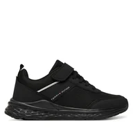 Buty dla chłopców - Sneakersy Tommy Hilfiger T3X9-34115-1845 S Czarny - miniaturka - grafika 1