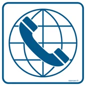 Systemy ekspozycyjne i znaki informacyjne - RA037 POŁĄCZENIE MIĘDZYNARODOWE, FN - FOLIA SAMOPRZYLEPNA; (300X300MM) - miniaturka - grafika 1