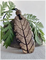 Wisiorki - Listek - wisior ceramiczny w stylu Scandi - miniaturka - grafika 1